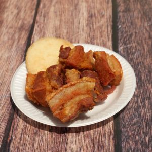 Chicharrón con Arepa