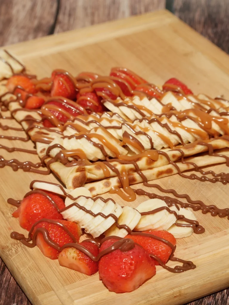 Crepe de Nutella, Fresa y Banano